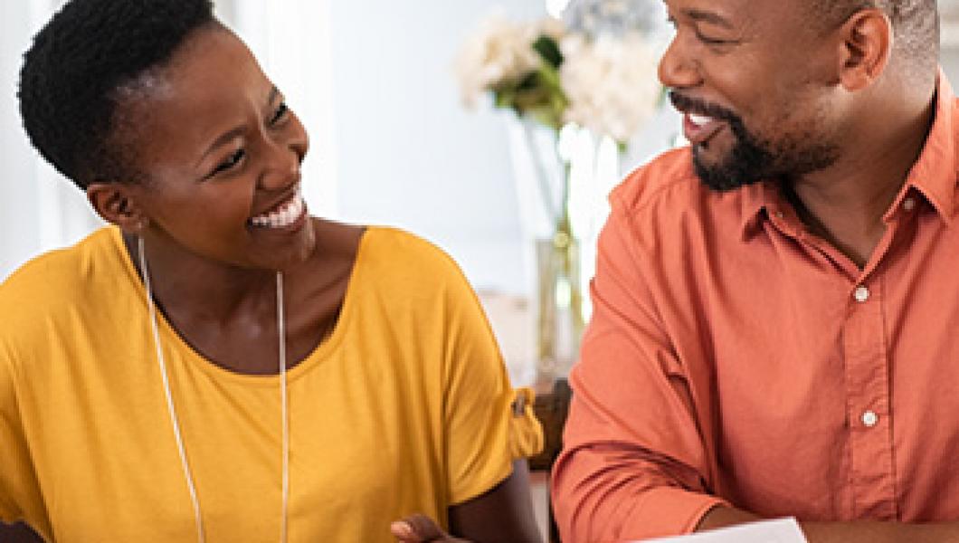 couple discussing finances